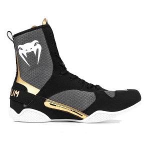 Venum - Boxing Shoes / Elite / Black-White-Gold / EU 45